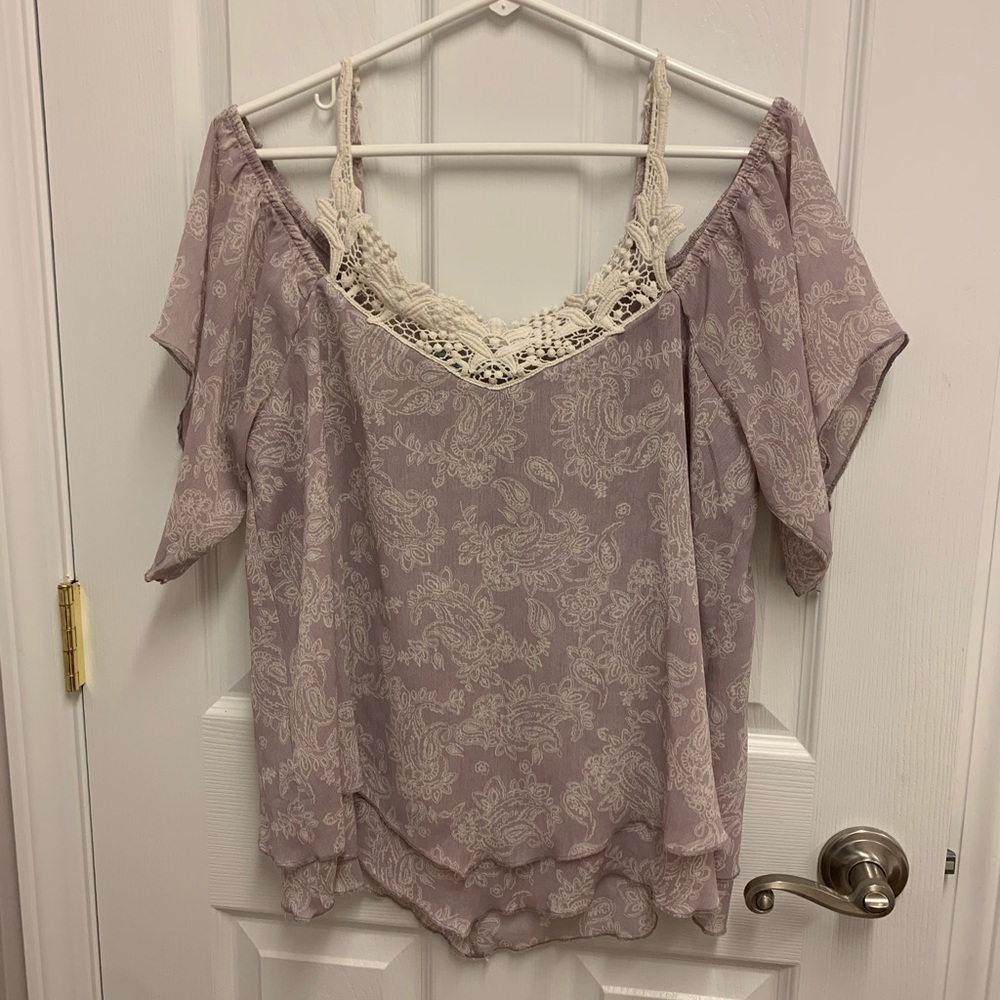 Off-the-shoulder blouse